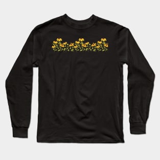 Black Eyed Susan Yellow Flowers - Floral Summer & Spring Vibe Artwork Long Sleeve T-Shirt